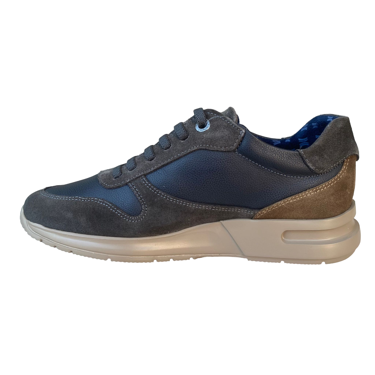 CallagHan scarpa sneakers da uomo Luxe 91327 grigio scuro