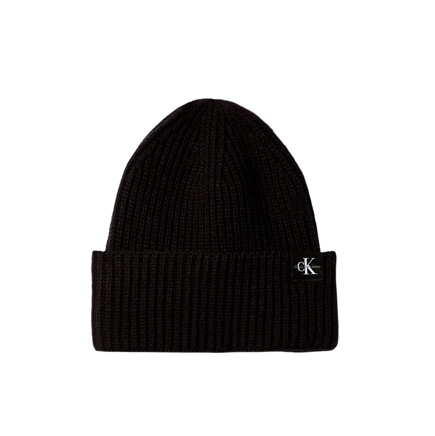 Calvin Klein Berretto a Costine Unisex Junior IU0IU00440BEH Nero - vista frontale