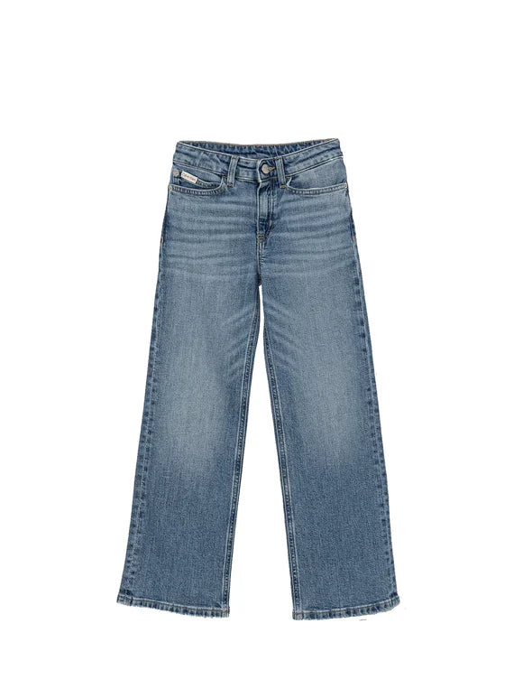 Calvin Klein Jeans Kids High Rise Wide Leg Junior Dante Wash - LVCKSJC02G 1A4 avanti