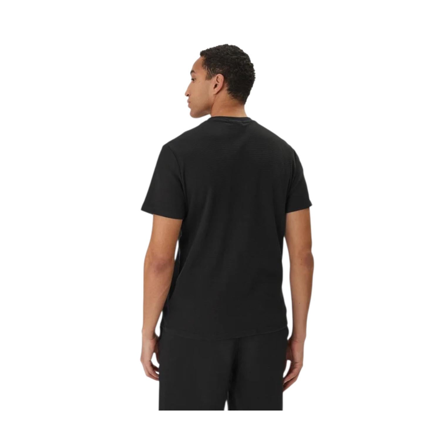 Calvin Klein Jeans T-shirt Waffle Badge LV04RD008G Nero Regular Fit