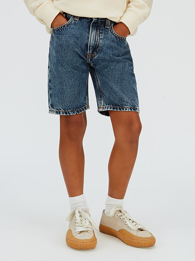 Calvin Klein Pantaloncini di jeans junior LVCKSJC42B 1BJ blu medio
