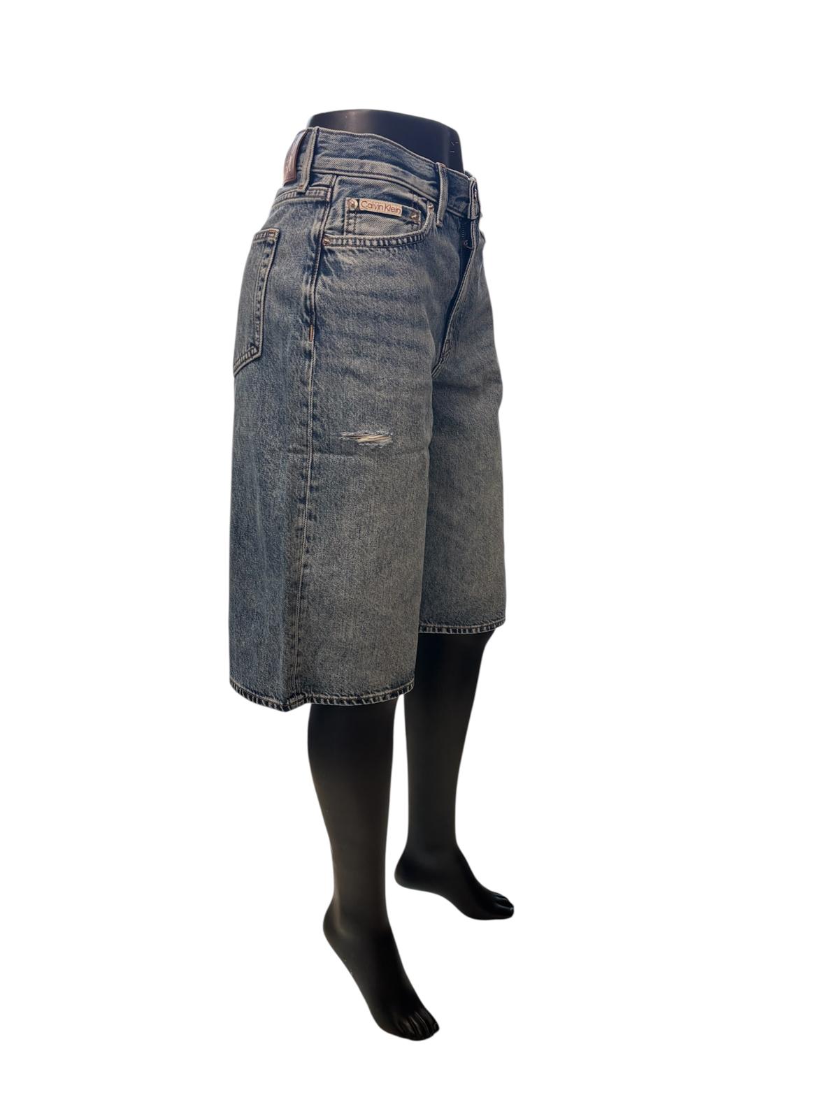 Calvin Klein Pantaloncino in jeans da donna LV047F771G SLN blu medio
