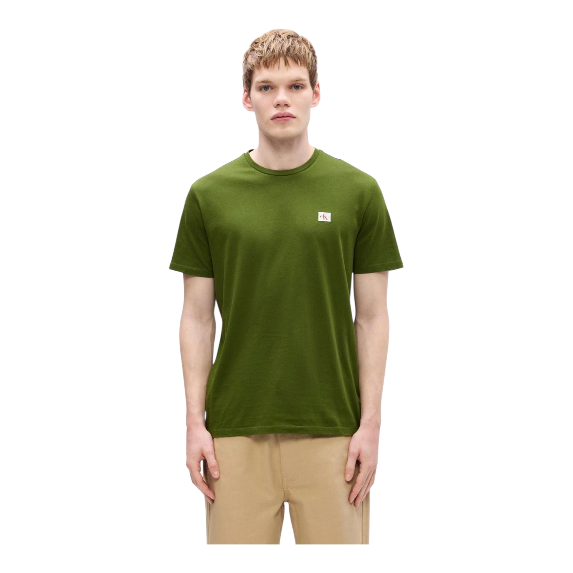 Calvin Klein T-shirt basic -LV04RC272 2E6 -Verde avanti