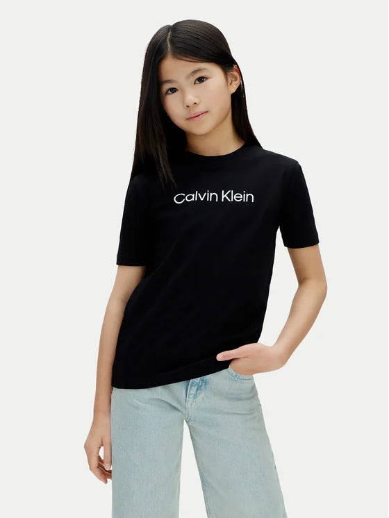 Calvin Klein T-shirt manica corta junior LV1CKSJA29 BEH nera