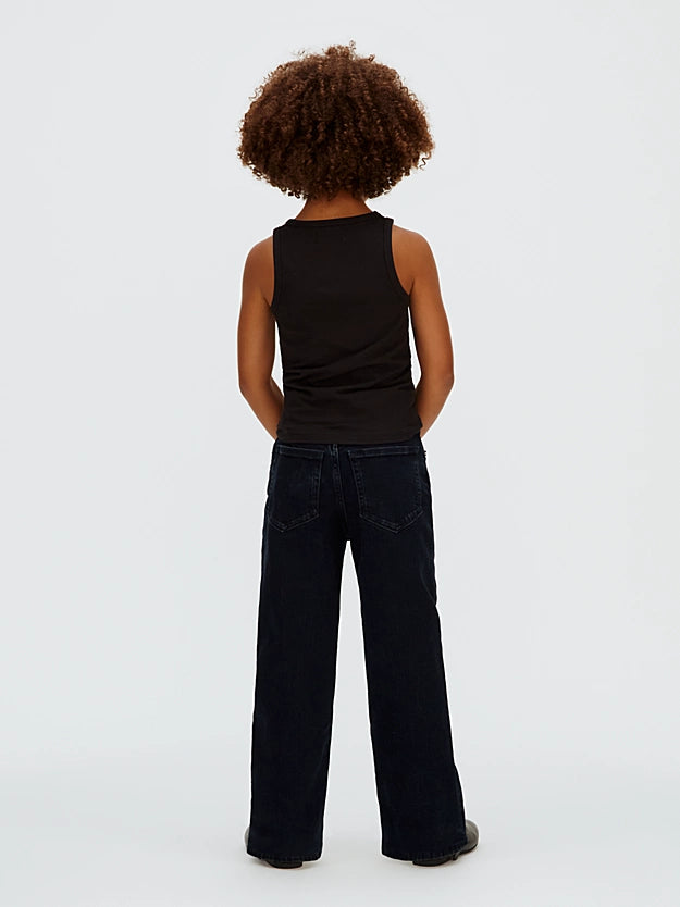 Calvin Klein canotta con logo junior LVCKSJB10G BEH nera