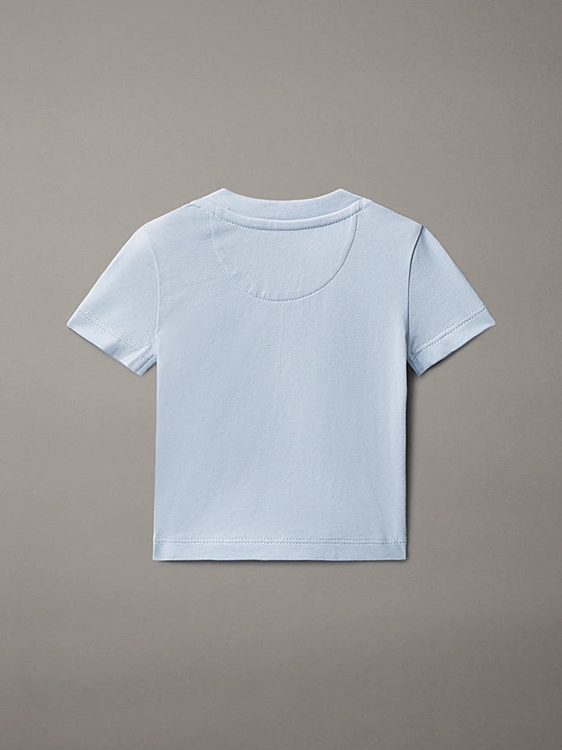 Calvin Klein maglietta infant CK Logo LVCKSJA47B C1O celeste