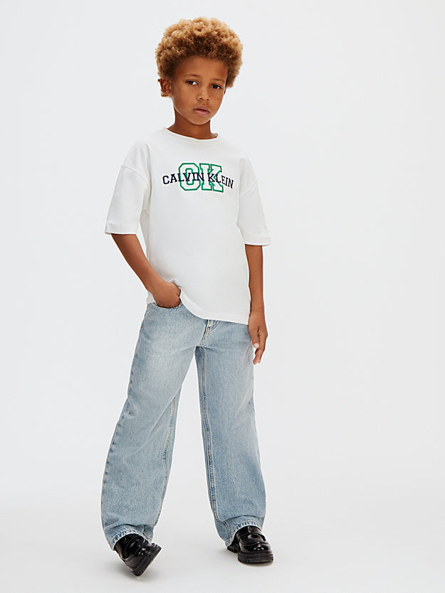Calvin Klein pantalone Jeans junior Skater LVCKSJC47B 1A4 blu chiaro