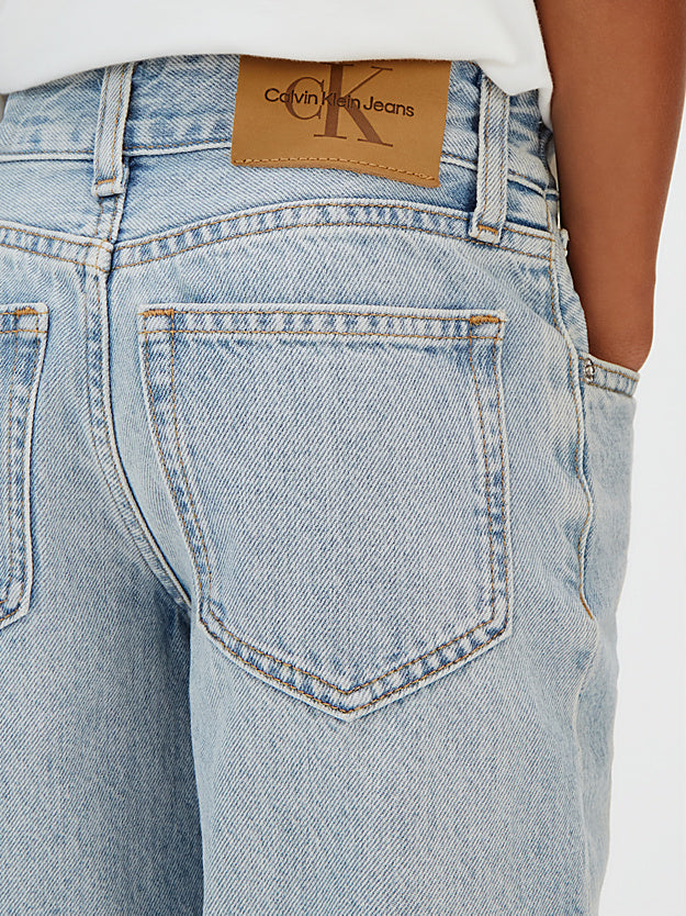 Calvin Klein pantalone Jeans junior Skater LVCKSJC47B 1A4 blu chiaro