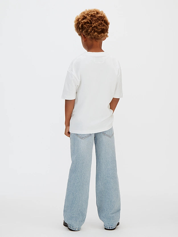 Calvin Klein pantalone Jeans junior Skater LVCKSJC47B 1A4 blu chiaro