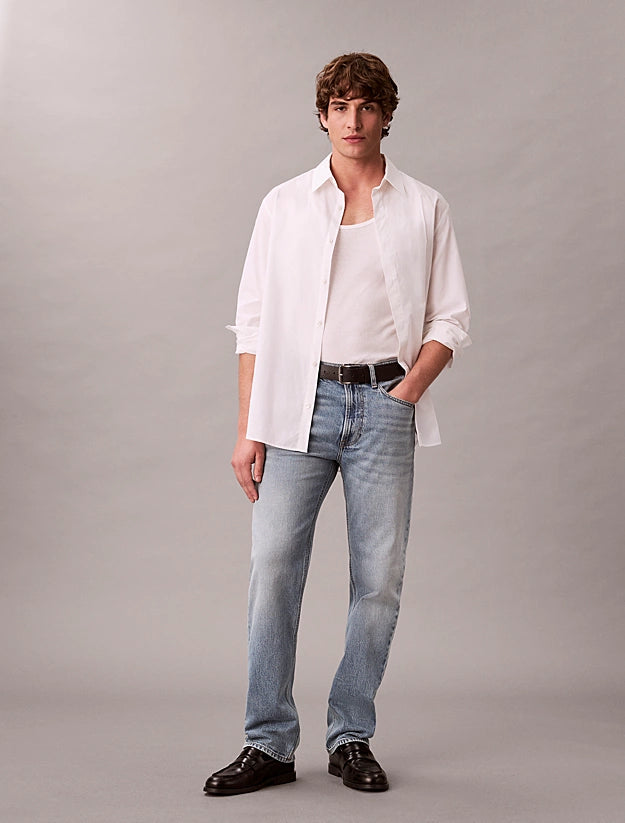 Calvin Klein pantalone jeans da uomo Jeans Straight Standard LV04RE703G 2TI blu chiaro
