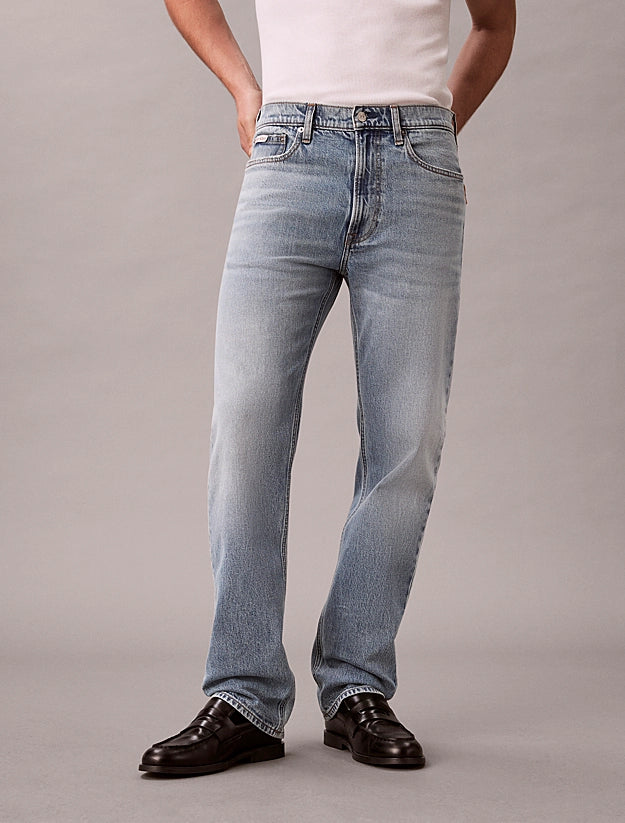 Calvin Klein pantalone jeans da uomo Jeans Straight Standard LV04RE703G 2TI blu chiaro