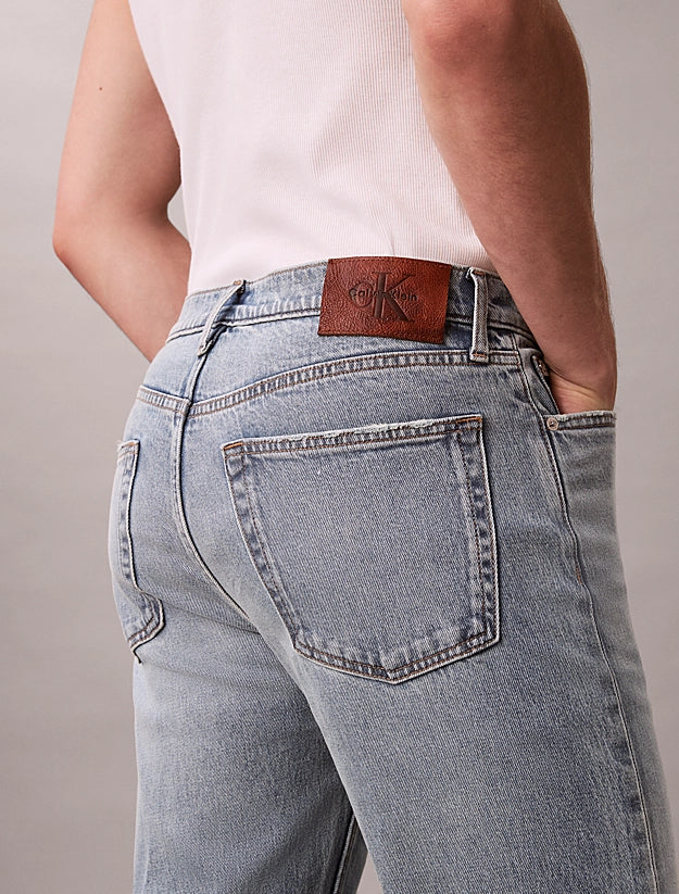Calvin Klein pantalone jeans da uomo Jeans Straight Standard LV04RE703G 2TI blu chiaro