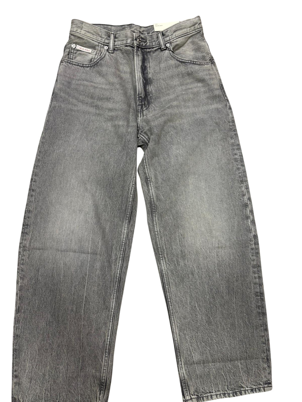 Calvin Klein pantalone jeans da uomo LV04RRE726G 2TZ nero avanti a terra