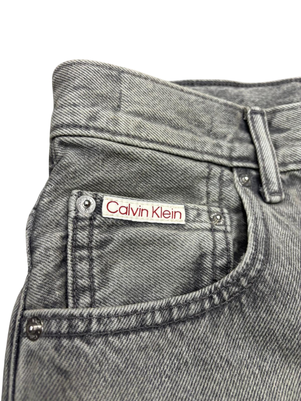 Calvin Klein pantalone jeans da uomo LV04RRE726G 2TZ nero parrticolare tasca