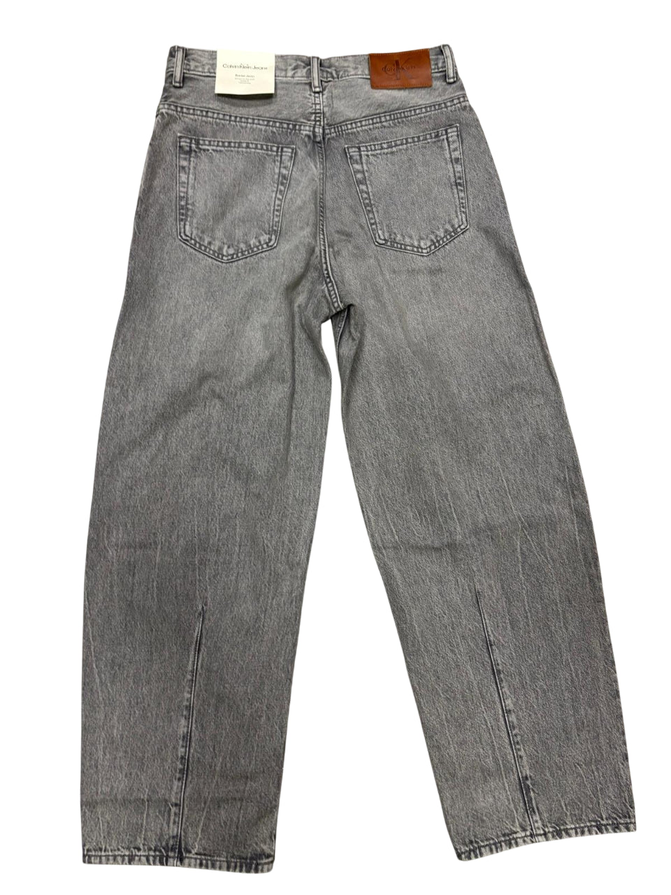 Calvin Klein pantalone jeans da uomo LV04RRE726G 2TZ nero posteriore a terra