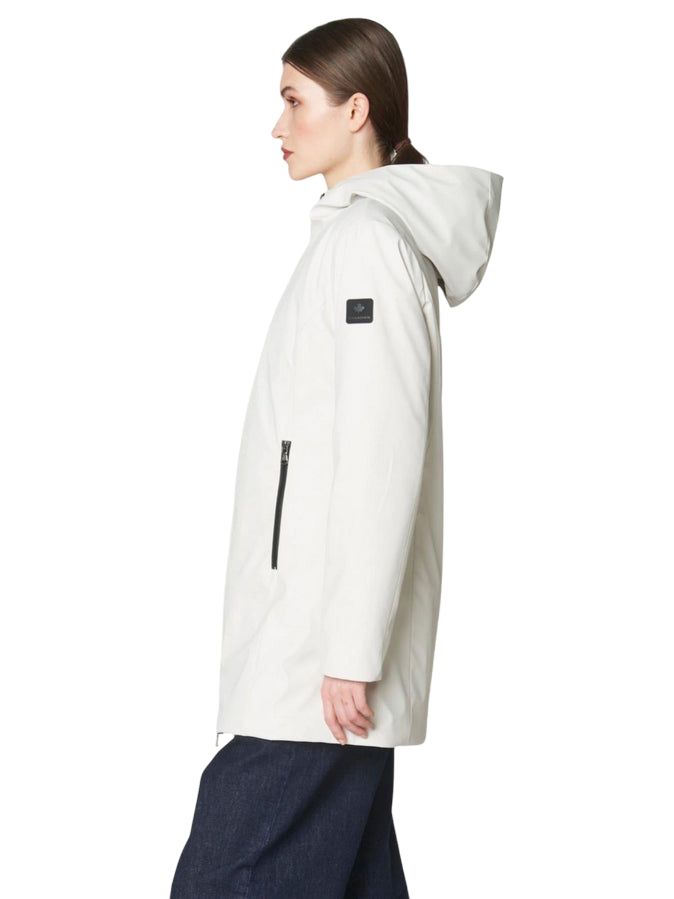 Canadian Classics Giacca Donna Terrebonne CN.G225324W WHSAN Bianco – Parka Lungo, Comfort Termico e Stile Elegante - laterale 