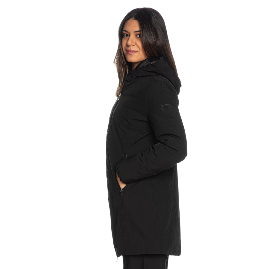 Canadian Classics Giacca Donna Yorkton LG 4.CN.G224381WLG BKBK Nero – Parka Lungo, Comfort Termico e Stile Urban - laterale