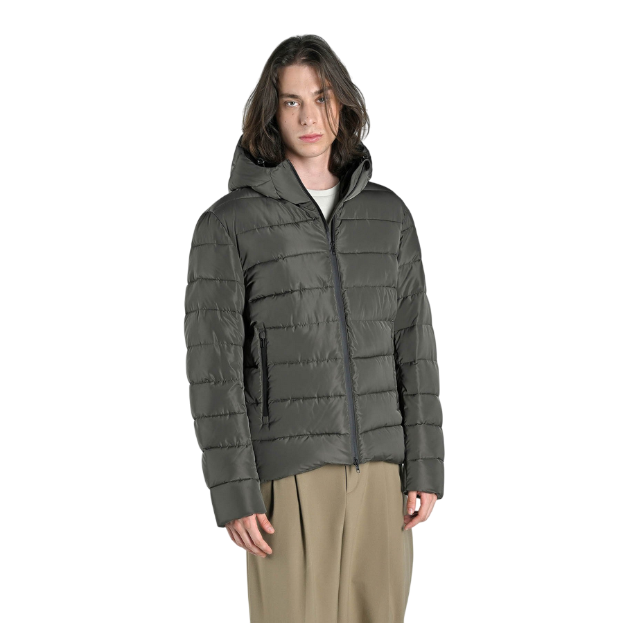 Canadian giubbotto trapuntato impermeabile da uomo con cappuccio Brochet CN.G224080/OLNI verde