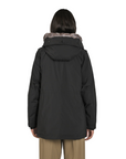 Canadian parka da donna con ecopelliccia Lanigan Tech CN.G224064W/BLA nero