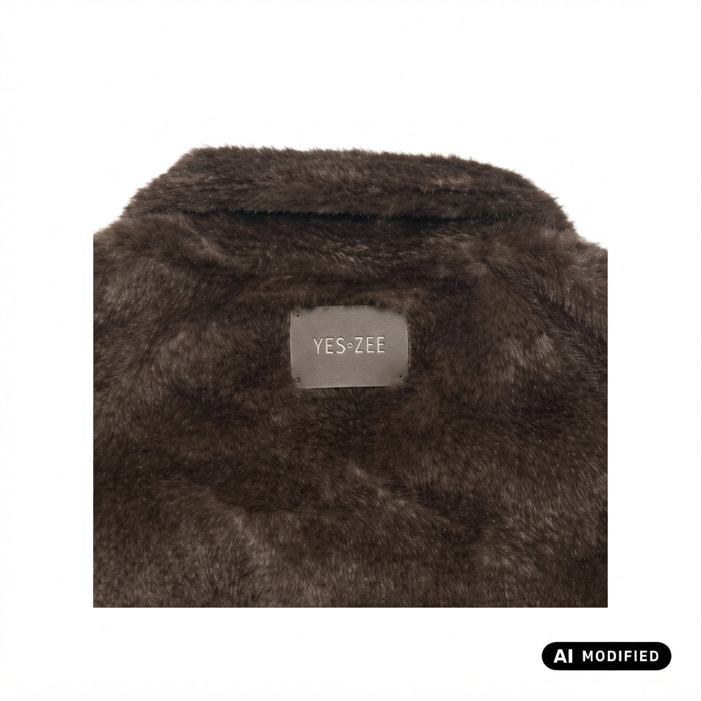 Yes Zee pelliccia donna 1392 G021/KI00 marrone