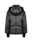 Censured giacca in piumino da donna  con inserto a coste in maglia JWC010TNTT3 90 nero