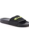 Champion Ciabatta Slide Daytona Boy PS S31858 KK006 NBK black-lime