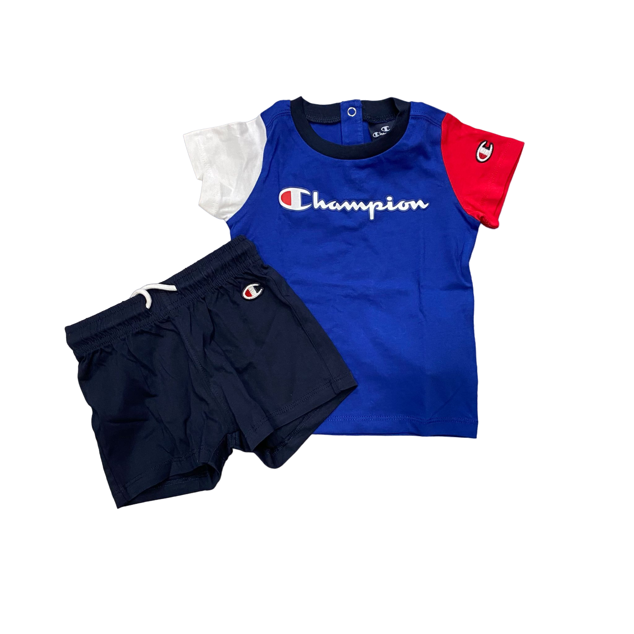 Champion Completino sportivo maglietta e pantaloncino da infant in cotone 306790 BS003 blu