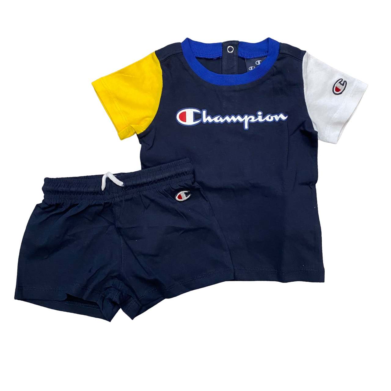 Champion Completino sportivo maglietta e pantaloncino da infant in cotone 306790 BS501 blu