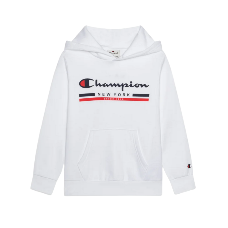 Champion Felpa con cappuccio da ragazzi 306837 WW001 bianco