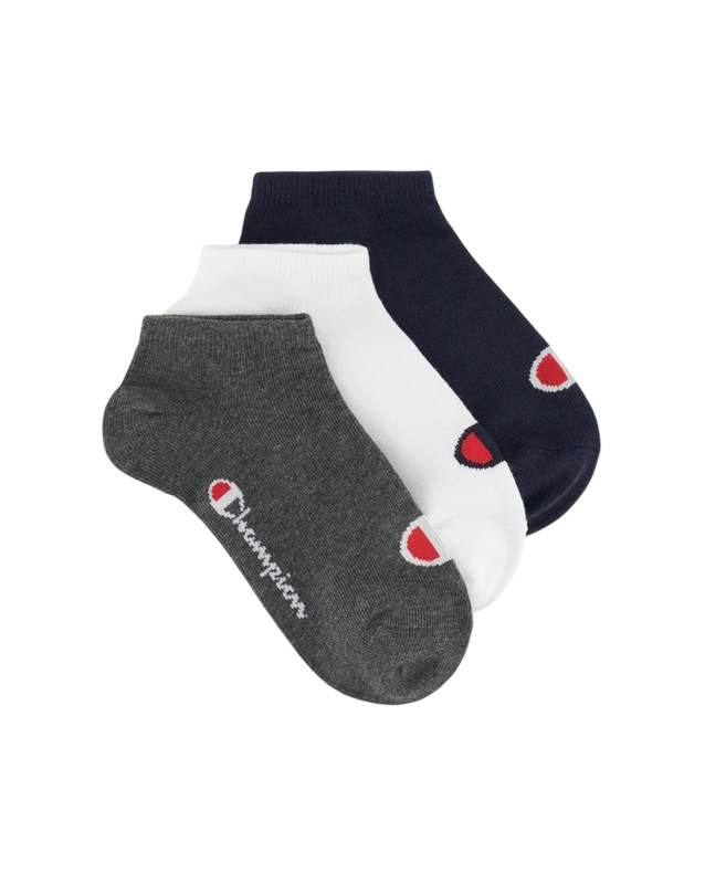Champion 3 paia di calzini con logo C U30043 BS501 blu-bianco-grigio