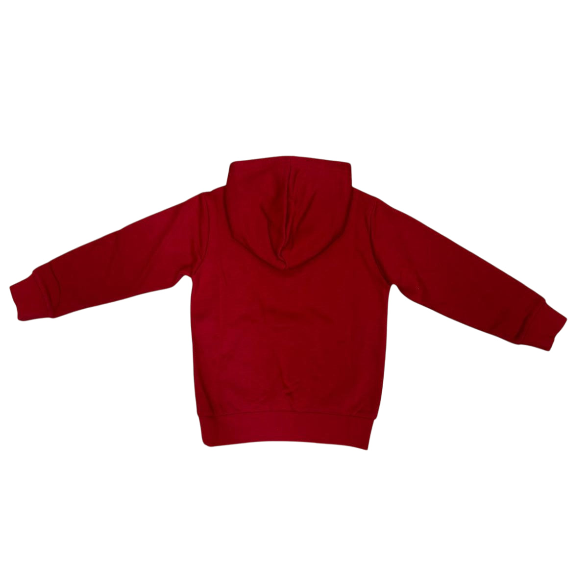 Felpa Champion junior 307395 RS008 vista posteriore con design classico e vestibilità junior rosso