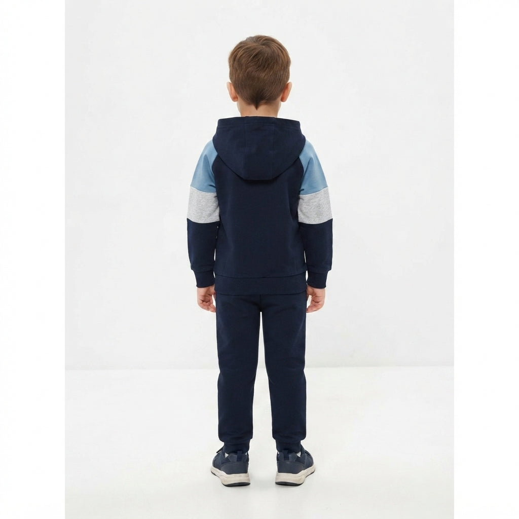 Champion Felpa Junior con Cappuccio Zip 307716 BS501 Blu