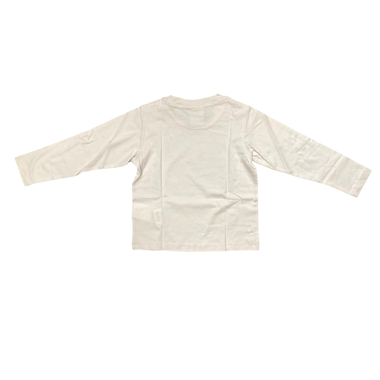 Champion Maglietta Manica Lunga Bambino 405254 WW056 Beige-Nero - Comfort e Stile Junior - RETRO BIANCA 