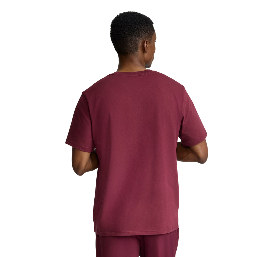 Champion Maglietta Uomo 221943 RS522 Bordeaux – cotone, manica corta, comfort e stile casual - retro