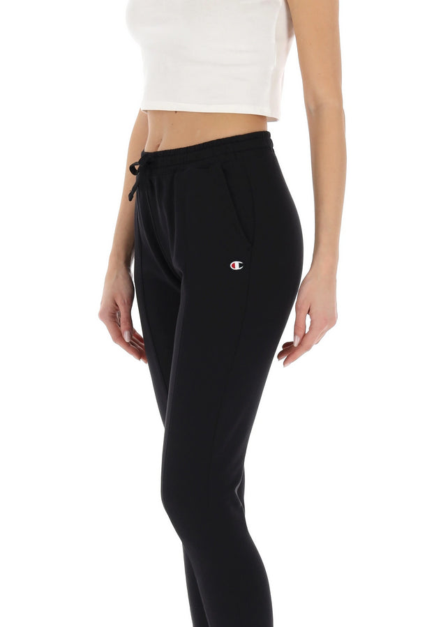 Champion Pantalone Sportivo Donna Slim 117127 Nero - lat