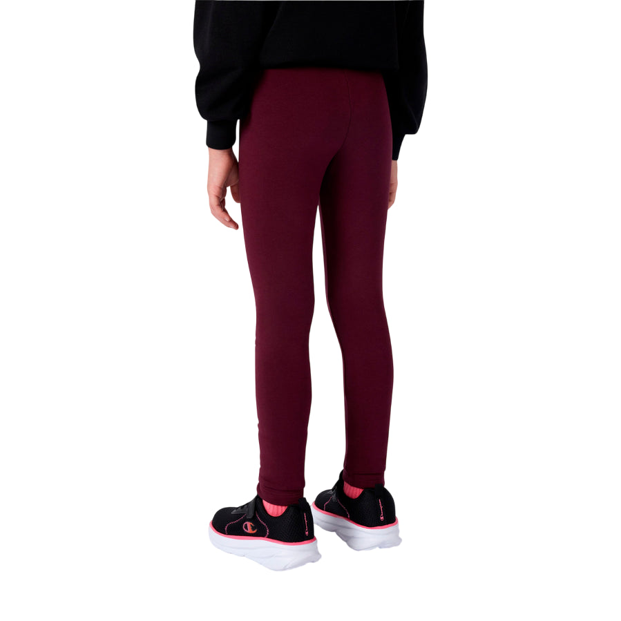 Champion Pantalone Sportivo Leggings 405248 RS522 Bordeaux - Comfort e Stile Junior con Interno Felpato - retro