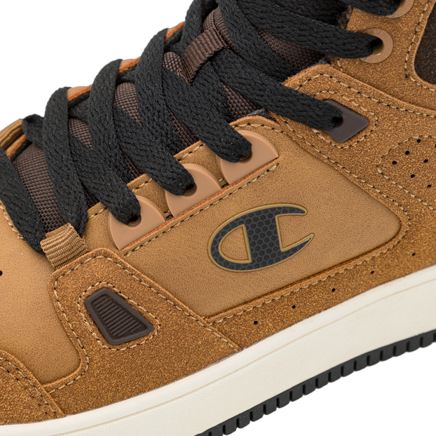 Champion Rebound Mid Winterized - Sneakers Alta Ragazzo Giallo/Nero