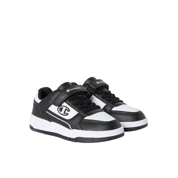 Champion – Sneakers Ragazzi Rebound 18 Heritage S32815 KK011 Bianco-Nero| Stile Sportivo, Comfort e Libertà di Movimento - 3/4