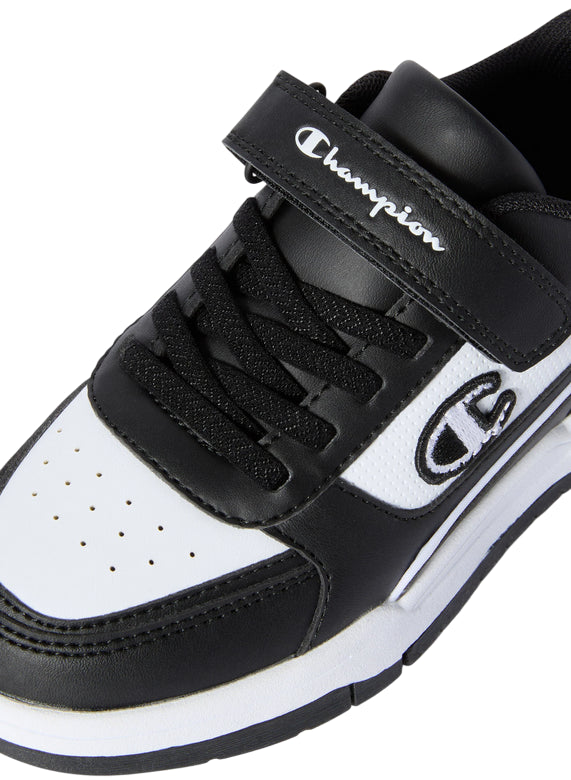 Champion – Sneakers Ragazzi Rebound 18 Heritage S32815 KK011 Bianco-Nero| Stile Sportivo, Comfort e Libertà di Movimento - dettaglio