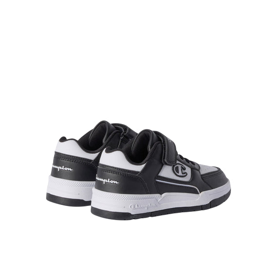 Champion – Sneakers Ragazzi Rebound 18 Heritage S32815 KK011 Bianco-Nero| Stile Sportivo, Comfort e Libertà di Movimento - retro 