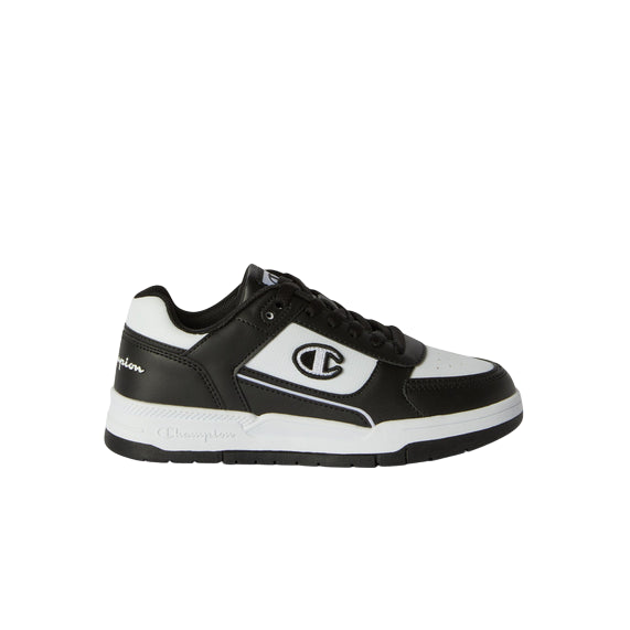 Champion – Sneakers Ragazzi Rebound 18 Heritage S32816 KK011 Nero-Bianco | Stile Basket, Comfort e Versatilità per Giovani Dinamici