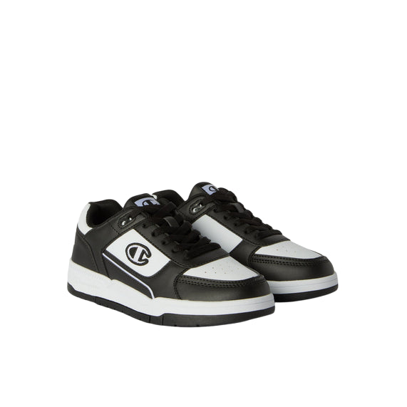 Champion – Sneakers Ragazzi Rebound 18 Heritage S32816 KK011 Nero-Bianco | Stile Basket, Comfort e Versatilità per Giovani Dinamici - 3/4