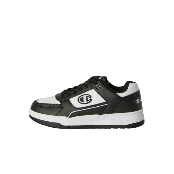 Champion – Sneakers Ragazzi Rebound 18 Heritage S32816 KK011 Nero-Bianco | Stile Basket, Comfort e Versatilità per Giovani Dinamici - laterale