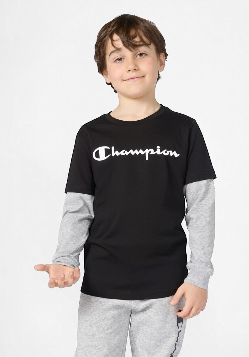 Champion T-Shirt Manica Lunga KK001 Nero 307324