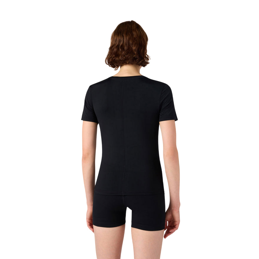 Champion T-shirt donna girocollo Stretch Nera 118393_KK001 - posteriore