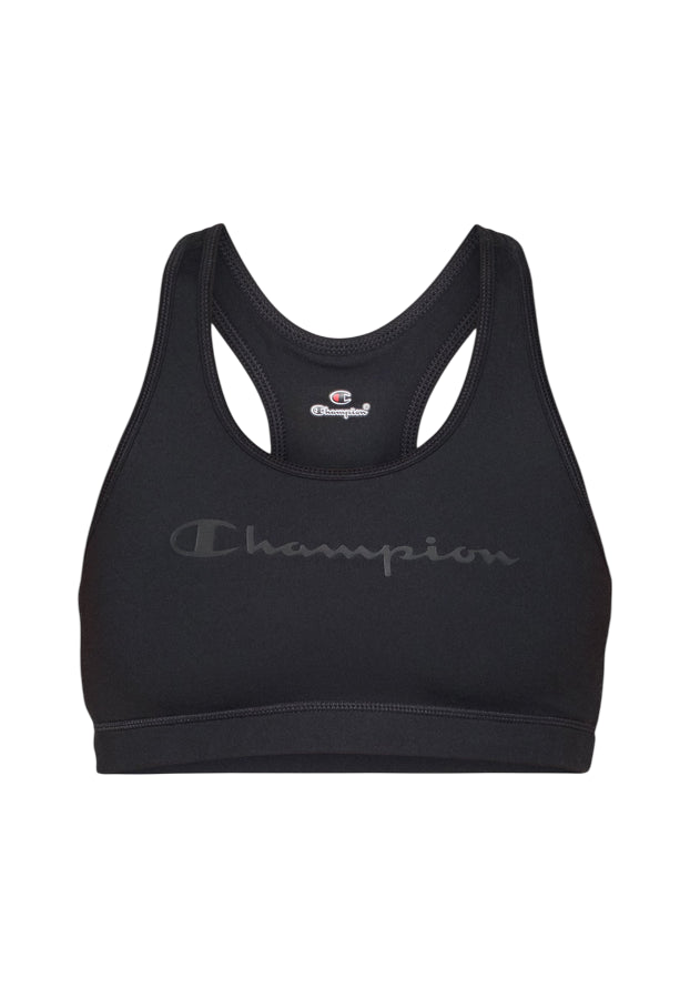 Champion Top Reggiseno donna impatto leggero Nero 118392_KK001 - frontale