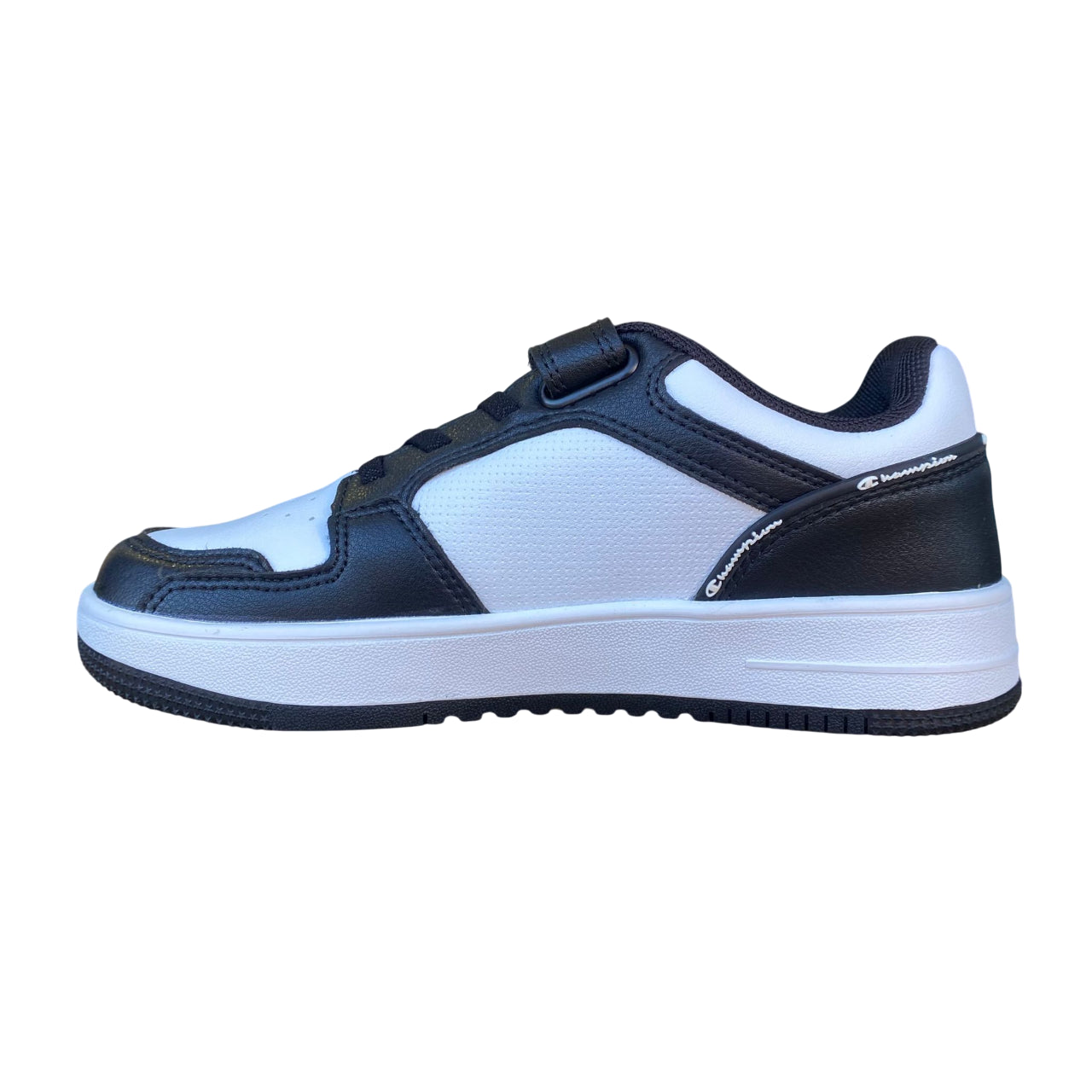 Champion Trainers Basse RD18 S32414-WW019 Nero | Sneakers bambino basket comfort velcro - laterale 