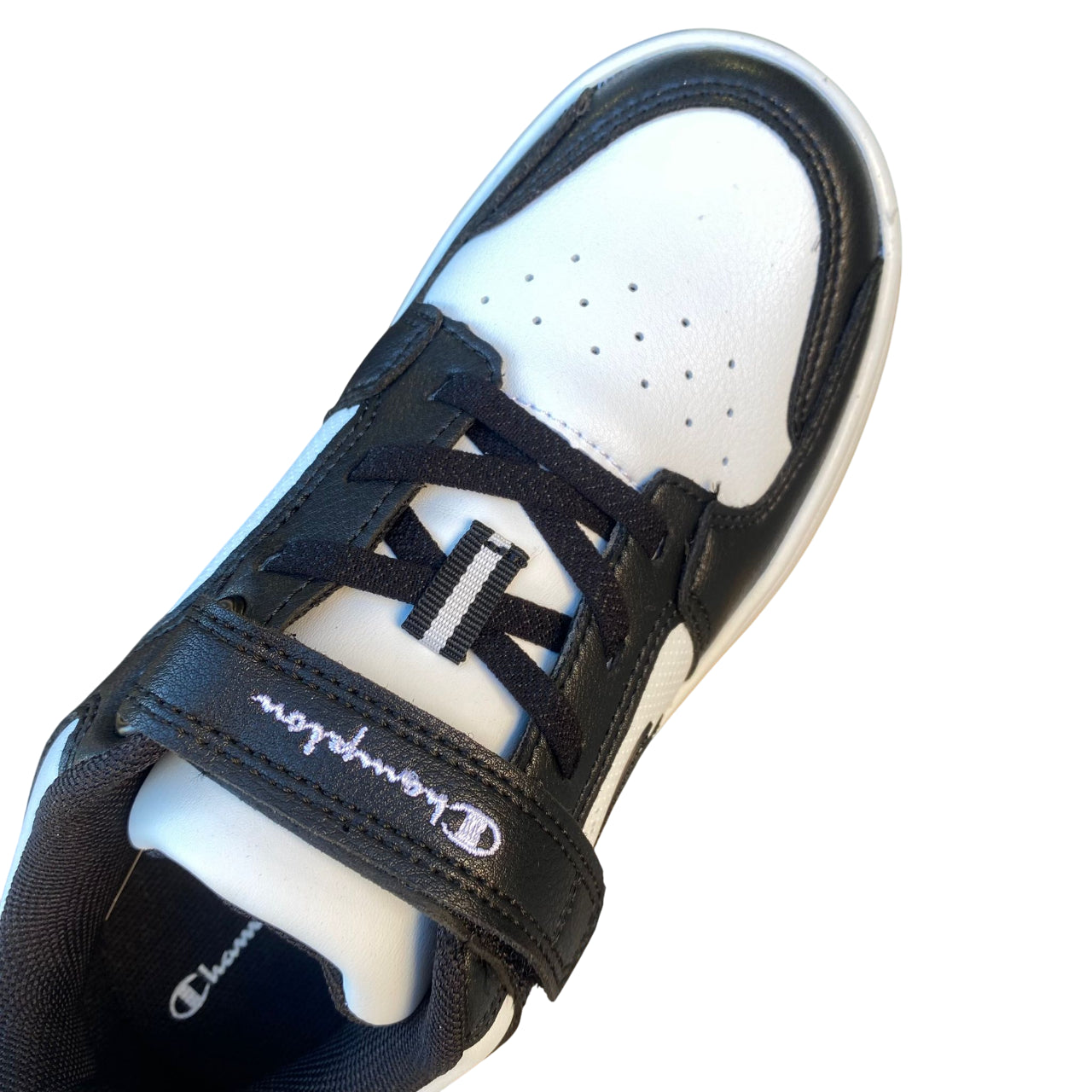 Champion Trainers Basse RD18 S32414-WW019 Nero | Sneakers bambino basket comfort velcro - tomaia