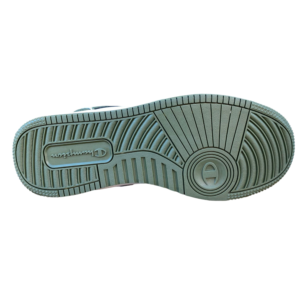 Champion Trainers RD18 Low S21906 GS585 Bianco-Verde| Sneakers basket uomo stile comfort - suola