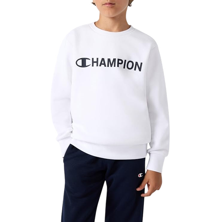 Champion Tuta Girocollo Ragazza 307263 WW001 Bianco - Cotone Morbido e Comfort Assoluto - dettaglio 
